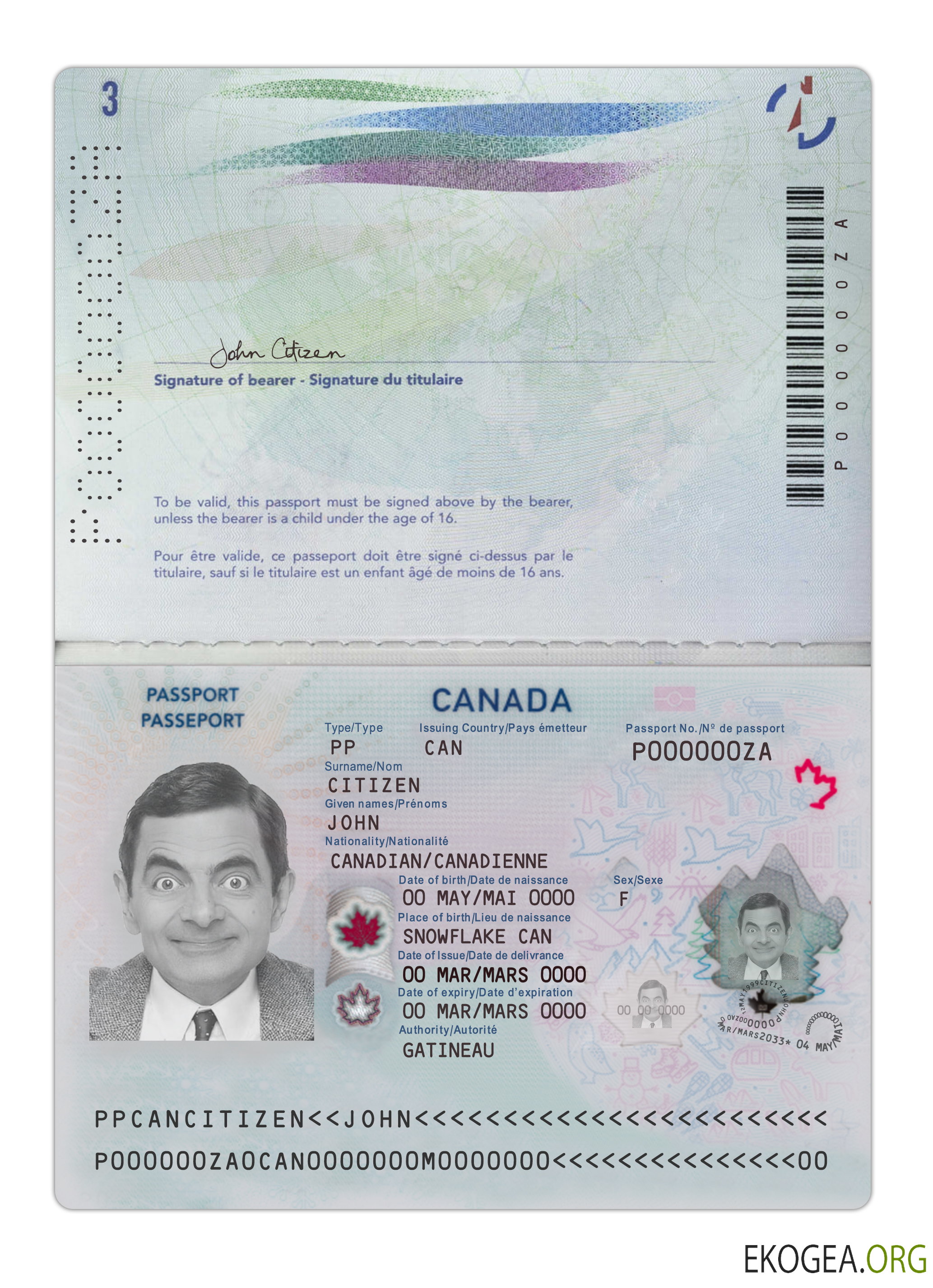 Passeport canadien 2023 présent version 2